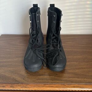 Clarks Black Lace Up Boots